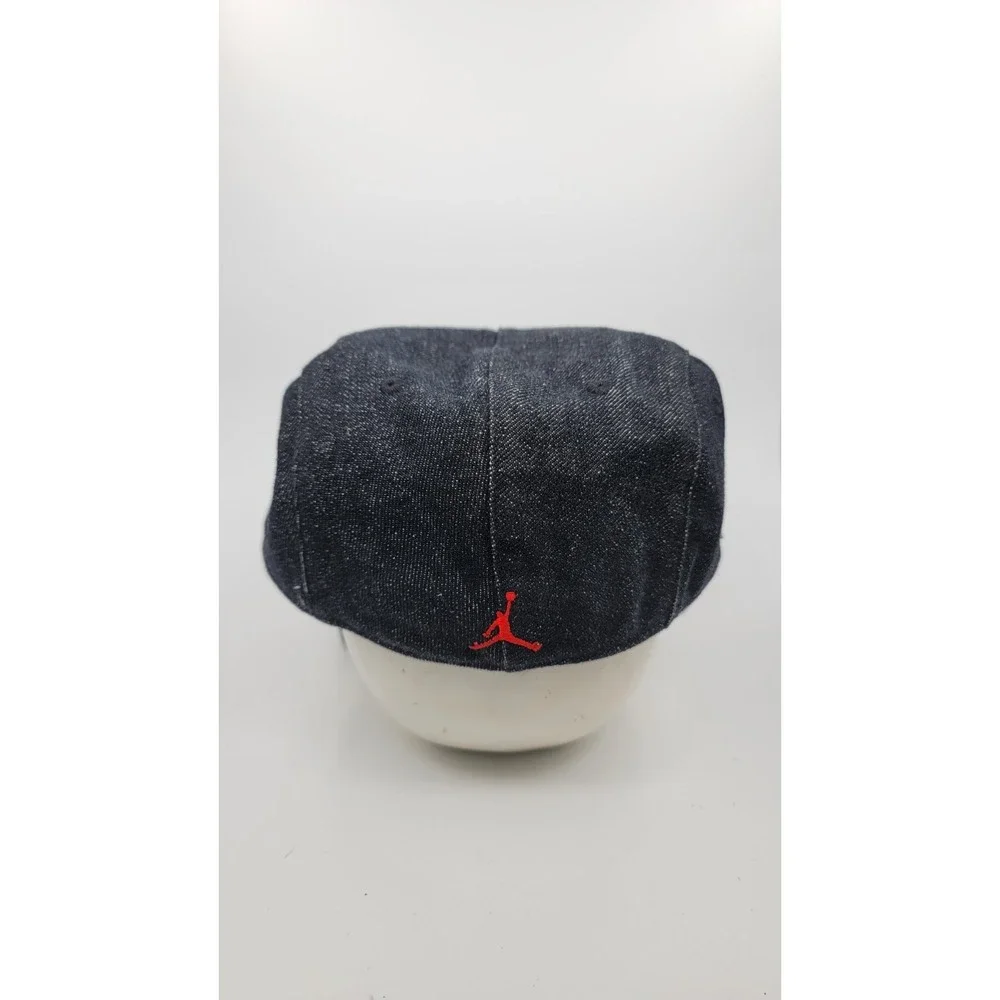 Jordan XL Hat Newsboy Gatsby Cap Dark Denim Jeans Bakerboy Country Flat Rare